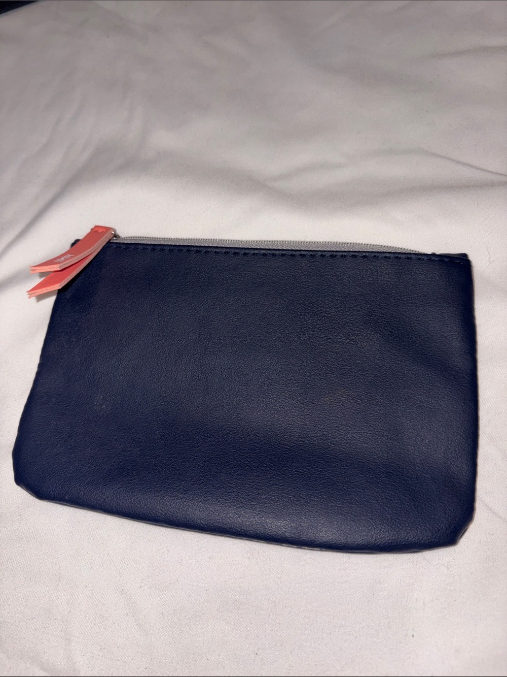 ipsy Colorblock Zip Cosmetic Pouch - Navy, Tan & Cream - Picture 3 of 3